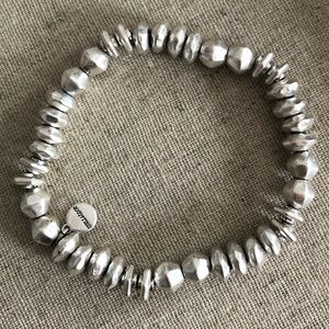 Stella & Dot silver stretch bracelet